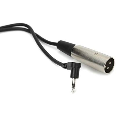 Hosa XVM-110M kabel TRS naar XLR3H RA voor microfoon, zwart Hosa XVM-110M kabel TRS naar XLR3H RA voor microfoon, zwart