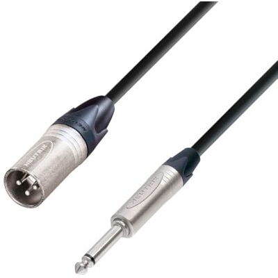 Adam Hall K5MMP0300 Neutrik microfoonkabel XLR mannelijk naar 6,3 mm jack mono 3 m Adam Hall K5MMP0300 Neutrik microfoonkabel XLR mannelijk naar 6,3 mm jack mono 3 m