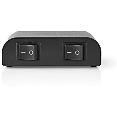 NEDIS Control Box luidspreker schakelen tussen 2 paar luidsprekers of gelijktijdig afspelen 2 aparte tuimelschakelaars 4-16 ohm, 150 W zwart NEDIS Control Box luidspreker schakelen tussen 2 paar luidsprekers of gelijktijdig afspelen 2 aparte tuimelschakelaars 4-16 ohm, 150 W zwart