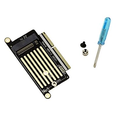 KALEA-INFORMATIQUE M2 NGFF NVMe M Key adapter voor het vervangen van de 22 + 34 punten SSD van een MACBOOK Pro A1708 (2016 en 2017) KALEA-INFORMATIQUE M2 NGFF NVMe M Key adapter voor het vervangen van de 22 + 34 punten SSD van een MACBOOK Pro A1708 (2016 en 2017)