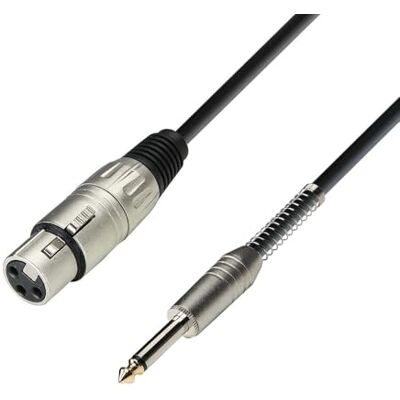 Adam Hall K3MFP0600 Microfoonkabel XLR female naar 6,3 mm jack, 6 m Adam Hall K3MFP0600 Microfoonkabel XLR female naar 6,3 mm jack, 6 m