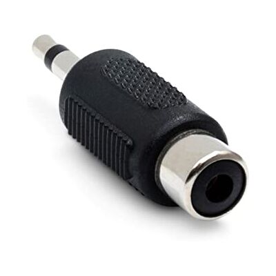 Hosa Technology RCA/3,5 mm tS adapter voor kabel (3,5 mm tS, RCA, mannelijk/vrouwelijk) zwart Hosa Technology RCA/3,5 mm tS adapter voor kabel (3,5 mm tS, RCA, mannelijk/vrouwelijk) zwart