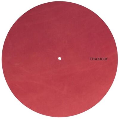 THAKKER Nubuck Leather Mat – Royal Red – draaibare mat gemaakt van echt nubuckleer – rood 1,8-2 mm dik 295 mm diameter warm geluid More Dynamic THAKKER Nubuck Leather Mat – Royal Red – draaibare mat gemaakt van echt nubuckleer – rood 1,8-2 mm dik 295 mm diameter warm geluid More Dynamic