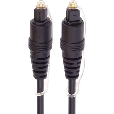 PremiumCord optische audiokabel Toslink 1m Toslink-stekker op stekker digitale kabel voor Hifi soundbar tv HQ audio verguld kleur: Zwart PremiumCord optische audiokabel Toslink 1m Toslink-stekker op stekker digitale kabel voor Hifi soundbar tv HQ audio verguld kleur: Zwart