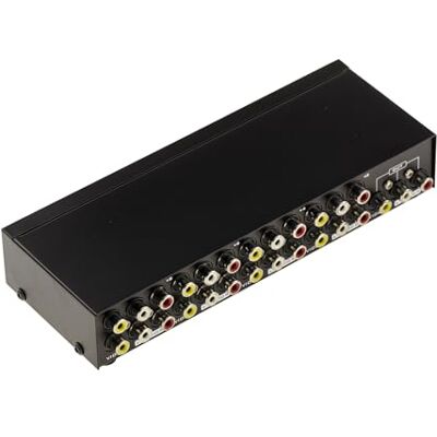 KALEA-INFORMATIQUE Audio en/of video verdeelkast RCA type switch voor het wisselen van 1 ingang naar 8 uitgangen of 8 ingangen naar 1 uitgang KALEA-INFORMATIQUE Audio en/of video verdeelkast RCA type switch voor het wisselen van 1 ingang naar 8 uitgangen of 8 ingangen naar 1 uitgang