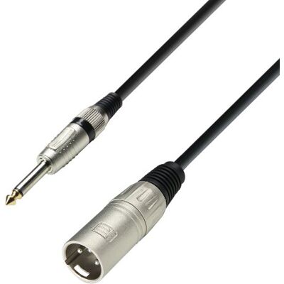 Adam Hall 3 STAR MMP 0600 Micro XLR mannelijk naar jack 6,35 mm mono, 6 m Adam Hall 3 STAR MMP 0600 Micro XLR mannelijk naar jack 6,35 mm mono, 6 m