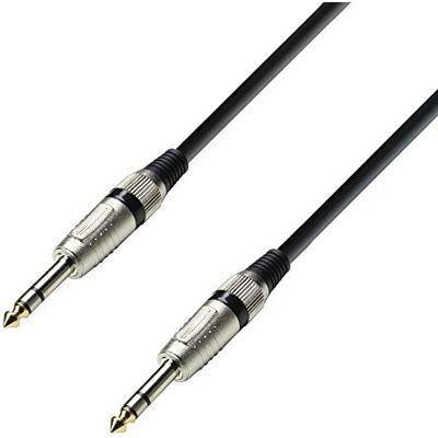 Adam Hall 3 STAR BVV 0090 audiokabel 6,3 mm TRS stereo jack naar 6,3 mm TRS stereo jack 0,9 m Adam Hall 3 STAR BVV 0090 audiokabel 6,3 mm TRS stereo jack naar 6,3 mm TRS stereo jack 0,9 m
