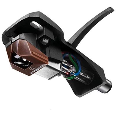 Audio Technica AT-VM95SH/H Headshell/Dual Moving Magneet Cartridge Combo Kit (Zwart/Bruin) Audio Technica AT-VM95SH/H Headshell/Dual Moving Magneet Cartridge Combo Kit (Zwart/Bruin)
