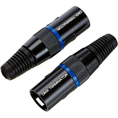 Adam Hall K3DMXT5 5-punts XLR DMX connector 120 Ohm, 2 stuks Adam Hall K3DMXT5 5-punts XLR DMX connector 120 Ohm, 2 stuks