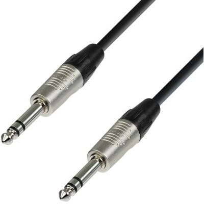 Adam Hall 4 STAR BVV 0150 patchkabel REAN jack 6,35 mm TRS stereo naar 6,35 mm TRS stereo jack 1,5 m Adam Hall 4 STAR BVV 0150 patchkabel REAN jack 6,35 mm TRS stereo naar 6,35 mm TRS stereo jack 1,5 m
