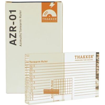 THAKKER AZR-01 Azimut en toonliniaal geoptimaliseerde schaal geschikt voor draaitafel en armmicrofoons THAKKER AZR-01 Azimut en toonliniaal geoptimaliseerde schaal geschikt voor draaitafel en armmicrofoons