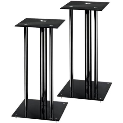 Hama Luidsprekervoetsteunen "Next" (hoogte 64 cm, belasting 30 kg, inclusief kabelgoot, set van 2 stuks) zwart Hama Luidsprekervoetsteunen "Next" (hoogte 64 cm, belasting 30 kg, inclusief kabelgoot, set van 2 stuks) zwart