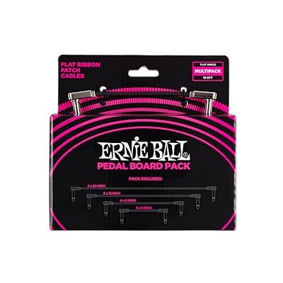 Ernie Ball Set platte patchkabels voor trapas Ernie Ball Set platte patchkabels voor trapas
