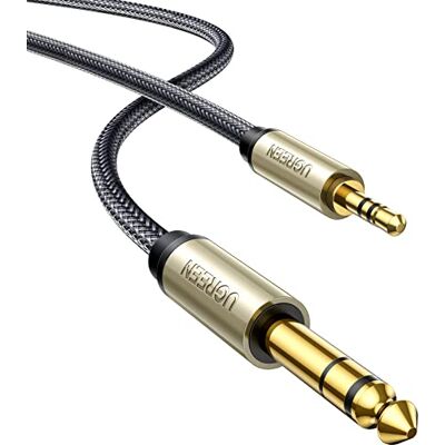 UGREEN Audiokabel 3,5 mm naar 6,35 mm stereo jack nylon gevlochten (1 m) UGREEN Audiokabel 3,5 mm naar 6,35 mm stereo jack nylon gevlochten (1 m)