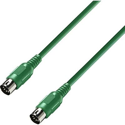 Adam Hall Cable 3 STAR MIDI 0300 GRN MIDI-kabel, 3 m, groen Adam Hall Cable 3 STAR MIDI 0300 GRN MIDI-kabel, 3 m, groen