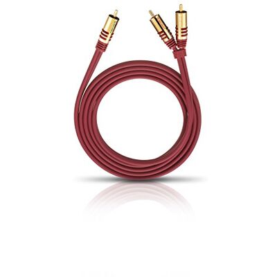 OEHLBACH NF Y-Sub 800 Y-cinch subwoofer kabel 2x cinch / 1x cinch flexibele kabel met effectieve afscherming 8m rood OEHLBACH NF Y-Sub 800 Y-cinch subwoofer kabel 2x cinch / 1x cinch flexibele kabel met effectieve afscherming 8m rood