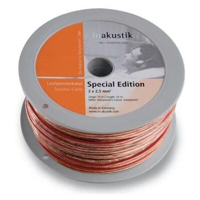 in-akustik Star Special Edition Luidsprekerkabel (2 x 2,5 mm²) 25 m transparant in-akustik Star Special Edition Luidsprekerkabel (2 x 2,5 mm²) 25 m transparant