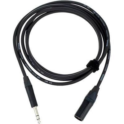Cordial 2,5 m XLR mannelijk/jack stereo audiokabel Cordial 2,5 m XLR mannelijk/jack stereo audiokabel
