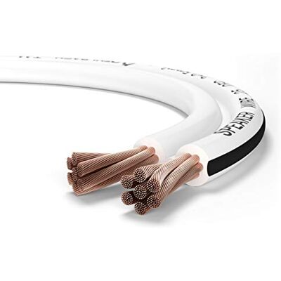 OEHLBACH Speaker Wire SP-25 hifi stereo luidsprekerkabel, luidsprekerkabel met OFC (zuurstofvrij koper) 2 x 2,5 mm² Mini Coil luidsprekerkabel 30 m wit OEHLBACH Speaker Wire SP-25 hifi stereo luidsprekerkabel, luidsprekerkabel met OFC (zuurstofvrij koper) 2 x 2,5 mm² Mini Coil luidsprekerkabel 30 m wit