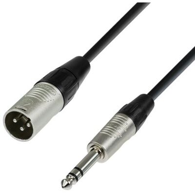 Adam Hall Kabel 4 STAR BMV 0600 Micro REAN XLR mannelijk naar 6,35 mm TRS stereo jack 6 m Adam Hall Kabel 4 STAR BMV 0600 Micro REAN XLR mannelijk naar 6,35 mm TRS stereo jack 6 m