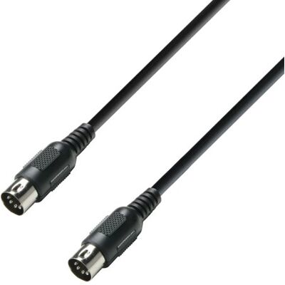 Adam Hall Cables 3 STAR MIDI 0300 BLK MIDI-kabel, 3 m, zwart Adam Hall Cables 3 STAR MIDI 0300 BLK MIDI-kabel, 3 m, zwart