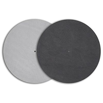 Pro-Ject Leather it leren dienblad grijs Pro-Ject Leather it leren dienblad grijs
