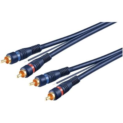 goobay Wentronic Audio/videokabel (2 x cinch-stekker naar 2 x RCA) paars 5 m goobay Wentronic Audio/videokabel (2 x cinch-stekker naar 2 x RCA) paars 5 m