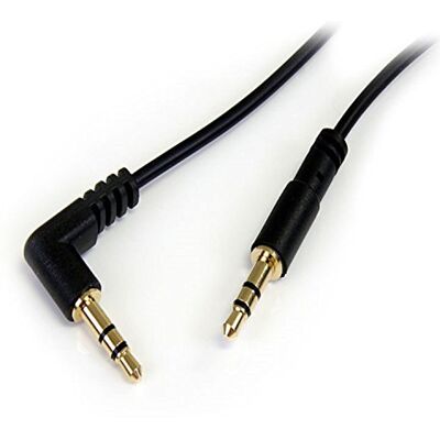 StarTech .com 1,8 m slanke mini-jack naar rechtshoekige 3,5 mm mini-jack audiokabel M/M (MU6MMSRA) StarTech .com 1,8 m slanke mini-jack naar rechtshoekige 3,5 mm mini-jack audiokabel M/M (MU6MMSRA)