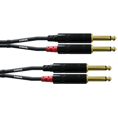 Cordial 6 m mono jack dubbele audiokabel Cordial 6 m mono jack dubbele audiokabel