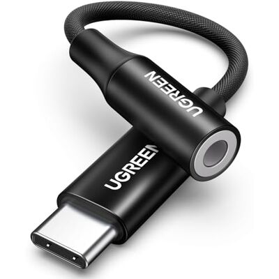 UGREEN Adaptador AV161 Usb C a Jack 3.5mm 10Cm Preto UGREEN Adaptador AV161 Usb C a Jack 3.5mm 10Cm Preto