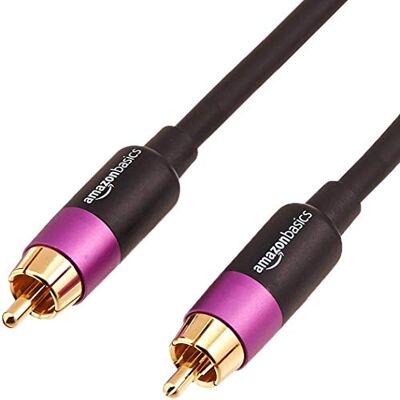 Amazon Basics PBH-19089 RCA subwooferkabel 4,6 m zwart Amazon Basics PBH-19089 RCA subwooferkabel 4,6 m zwart