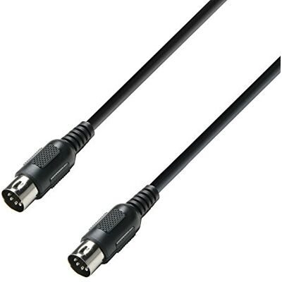Adam Hall Cables 3 STAR MIDI 0150 BLK MIDI-kabel, 1,5 m, zwart Adam Hall Cables 3 STAR MIDI 0150 BLK MIDI-kabel, 1,5 m, zwart