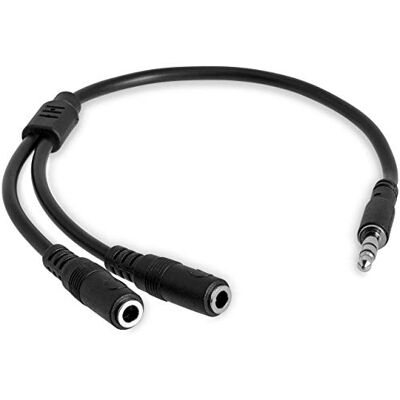 StarTech . com Slanke Stereo Splitter Kabel 3,5 mm Mannelijk naar 2x 3,5 mm Vrouwelijk StarTech . com Slanke Stereo Splitter Kabel 3,5 mm Mannelijk naar 2x 3,5 mm Vrouwelijk