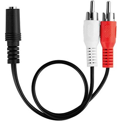 HDSupply Audio-adapter, 3,5 mm, 2 stereo-cinch-stekkers op 1 x bus HDSupply Audio-adapter, 3,5 mm, 2 stereo-cinch-stekkers op 1 x bus