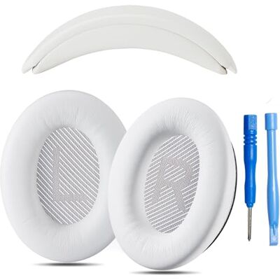 AHG Accessory House Global Vervangende oorkussens QC35/QC35 ii en QC35/QC35 ii hoofdband voor Bose QuietComfort 35 (QC35) en Bose QuietComfort 35 ii (QC35 ii) (wit) AHG Accessory House Global Vervangende oorkussens QC35/QC35 ii en QC35/QC35 ii hoofdband voor Bose QuietComfort 35 (QC35) en Bose QuietComfort 35 ii (QC35 ii) (wit)