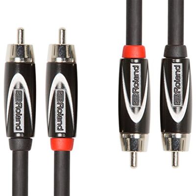 Roland Black Series RCC-3-2R2R dubbele RCA aansluitkabel 1 m Roland Black Series RCC-3-2R2R dubbele RCA aansluitkabel 1 m