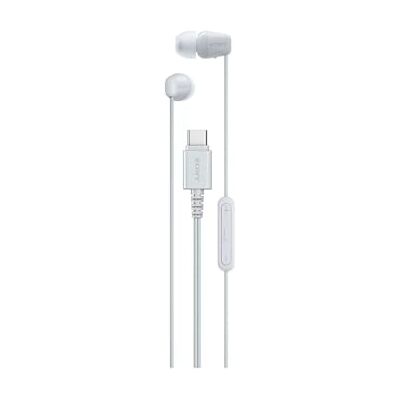 Sony IER‑EX15C USB-C bedrade hoofdtelefoon met microfoon, lichte in-ear hoofdtelefoon voor Android, iPhone, laptop en pc, knoopvrije kabel, helder geluid, perfect voor reizen en een Sony IER‑EX15C USB-C bedrade hoofdtelefoon met microfoon, lichte in-ear hoofdtelefoon voor Android, iPhone, laptop en pc, knoopvrije kabel, helder geluid, perfect voor reizen en een