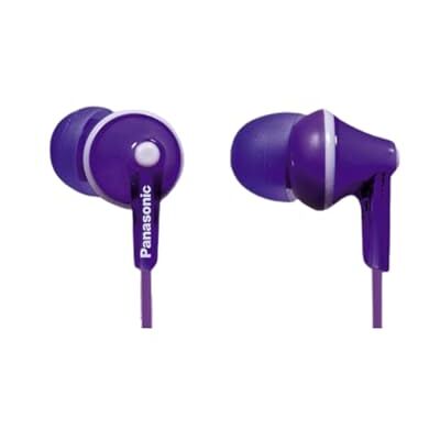 Panasonic RP-HJE125E-V In-ear hoofdtelefoon (drie paar paspoortstukken, 10-24.000 Hz, 1,1 m kabel) paars Panasonic RP-HJE125E-V In-ear hoofdtelefoon (drie paar paspoortstukken, 10-24.000 Hz, 1,1 m kabel) paars