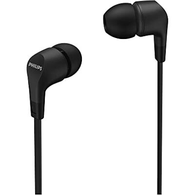 Philips E1105BK/00 in-ear-hoofdtelefoon met inline afstandsbediening (8,6 mm neodymium diafragma, krachtige bas, helder geluid, comfortabele zitting) zwart model 2020/2021 Philips E1105BK/00 in-ear-hoofdtelefoon met inline afstandsbediening (8,6 mm neodymium diafragma, krachtige bas, helder geluid, comfortabele zitting) zwart model 2020/2021
