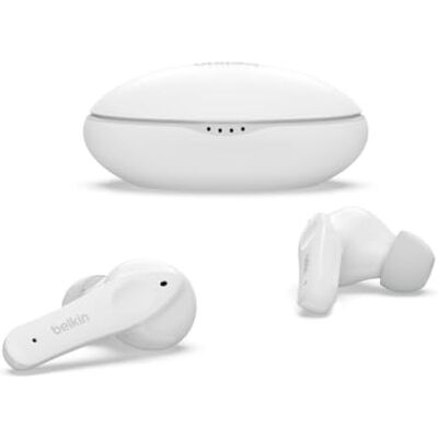 Belkin SOUNDFORM Nano, écouteurs enfants True Wireless, limite de 85 dB (protection auditive), apprentissage en ligne, école, certifié IPX5, 24 h de lecture pour iPhone, Galaxy, Pixel, etc.– Blanc Belkin SOUNDFORM Nano, écouteurs enfants True Wireless, limite de 85 dB (protection auditive), apprentissage en ligne, école, certifié IPX5, 24 h de lecture pour iPhone, Galaxy, Pixel, etc.– Blanc