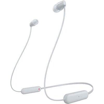 Sony WI-C100 Draadloze Hoofdtelefoon Oordopjes Bellen/Muziek Bluetooth Wit Sony WI-C100 Draadloze Hoofdtelefoon Oordopjes Bellen/Muziek Bluetooth Wit
