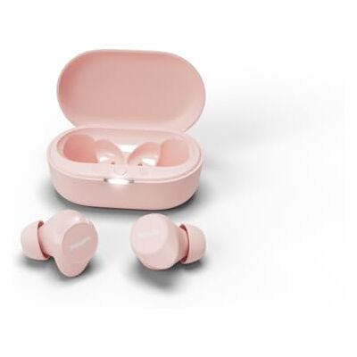 Philips TAT1209PK True Wireless in-ear Bluetooth-hoofdtelefoon, kleine knoppen, grote waarde natuurlijk geluid. Dynamische bas, zakformaat, transparante oproepen, roze Philips TAT1209PK True Wireless in-ear Bluetooth-hoofdtelefoon, kleine knoppen, grote waarde natuurlijk geluid. Dynamische bas, zakformaat, transparante oproepen, roze