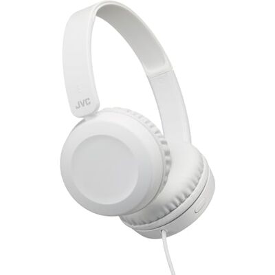 JVC Lichte bedrade on-ear hoofdtelefoon met krachtig geluid, afstandsbediening en geïntegreerde microfoon voor smartphones – HA-S31M-W (wit) JVC Lichte bedrade on-ear hoofdtelefoon met krachtig geluid, afstandsbediening en geïntegreerde microfoon voor smartphones – HA-S31M-W (wit)