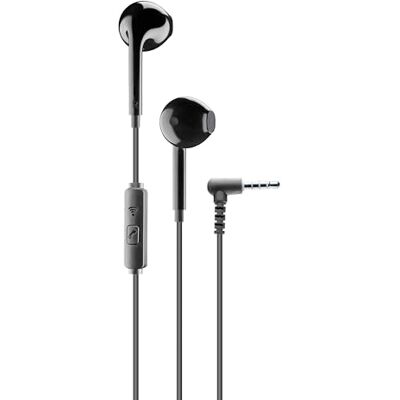 Cellular Line Voice Capsule, hoofdtelefoon met kabel en microfoon, jackplug 3,5 mm, kleur: zwart Cellular Line Voice Capsule, hoofdtelefoon met kabel en microfoon, jackplug 3,5 mm, kleur: zwart