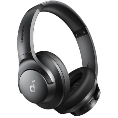 soundcore by Anker Q20i Casque Bluetooth sans fil Over-ear hoofdtelefoon met ruisonderdrukking, tot 40 uur looptijd in ANC-modus, hi-res audio, diepe bas, app (zwart) soundcore by Anker Q20i Casque Bluetooth sans fil Over-ear hoofdtelefoon met ruisonderdrukking, tot 40 uur looptijd in ANC-modus, hi-res audio, diepe bas, app (zwart)