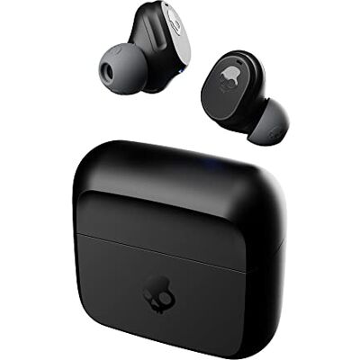 Skullcandy Mod Draadloze in-ear hoofdtelefoon, 34 uur batterijduur, microfoon, compatibel met iPhone + Android + Bluetooth-apparaten, zwart Skullcandy Mod Draadloze in-ear hoofdtelefoon, 34 uur batterijduur, microfoon, compatibel met iPhone + Android + Bluetooth-apparaten, zwart