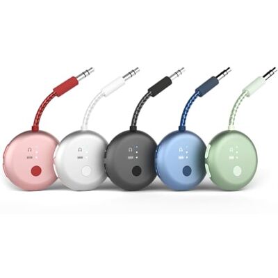 Avantree SoundJet R1 Bluetooth-vliegtuigadapter voor hoofdtelefoon en AirPods voor reizen, aptX Adaptive, 25 uur batterij, draadloze audiozender met Qualcomm-chip Avantree SoundJet R1 Bluetooth-vliegtuigadapter voor hoofdtelefoon en AirPods voor reizen, aptX Adaptive, 25 uur batterij, draadloze audiozender met Qualcomm-chip