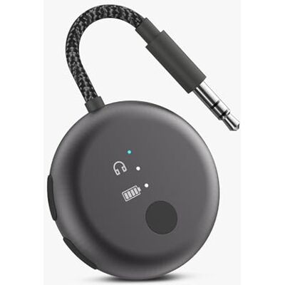 Avantree SoundJet R1 Bluetooth-vliegtuigadapter voor hoofdtelefoon en AirPods voor reizen, aptX Adaptive, 25 uur batterij, draadloze audiozender met Qualcomm-chip Avantree SoundJet R1 Bluetooth-vliegtuigadapter voor hoofdtelefoon en AirPods voor reizen, aptX Adaptive, 25 uur batterij, draadloze audiozender met Qualcomm-chip