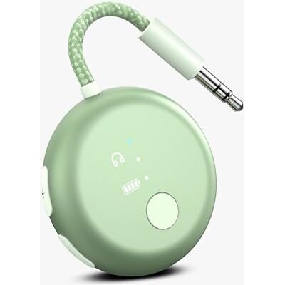 Avantree SoundJet R1 Bluetooth-vliegtuigadapter voor hoofdtelefoon en AirPods voor reizen, aptX Adaptive, 25 uur batterij, draadloze audiozender met Qualcomm-chip Avantree SoundJet R1 Bluetooth-vliegtuigadapter voor hoofdtelefoon en AirPods voor reizen, aptX Adaptive, 25 uur batterij, draadloze audiozender met Qualcomm-chip