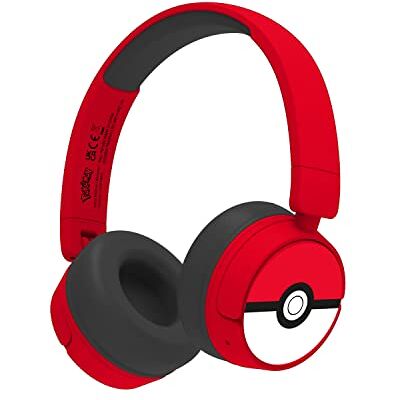OTL Technologies Pokémon Poke Ball PK1000 draadloze hoofdtelefoon voor kinderen, rood OTL Technologies Pokémon Poke Ball PK1000 draadloze hoofdtelefoon voor kinderen, rood